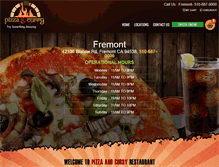 Tablet Screenshot of pizzaandcurry.com